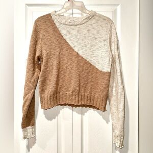 Z Supply Nadira Color Block Sweater Rattan size S EUC